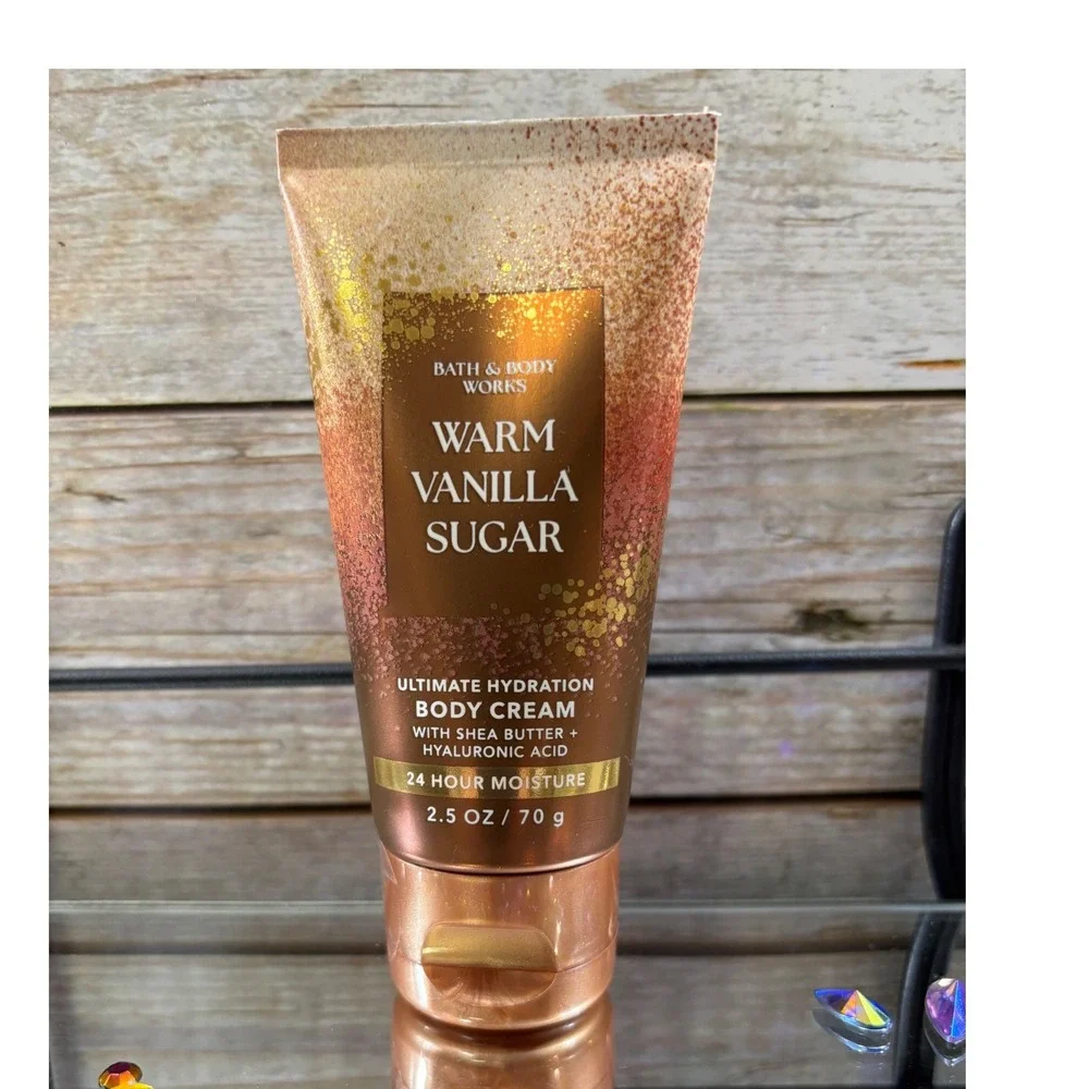 Bath Body Works Warm Vanilla Sugar PocketBac‎ Hand Sanitizer Body Mist Cream Set